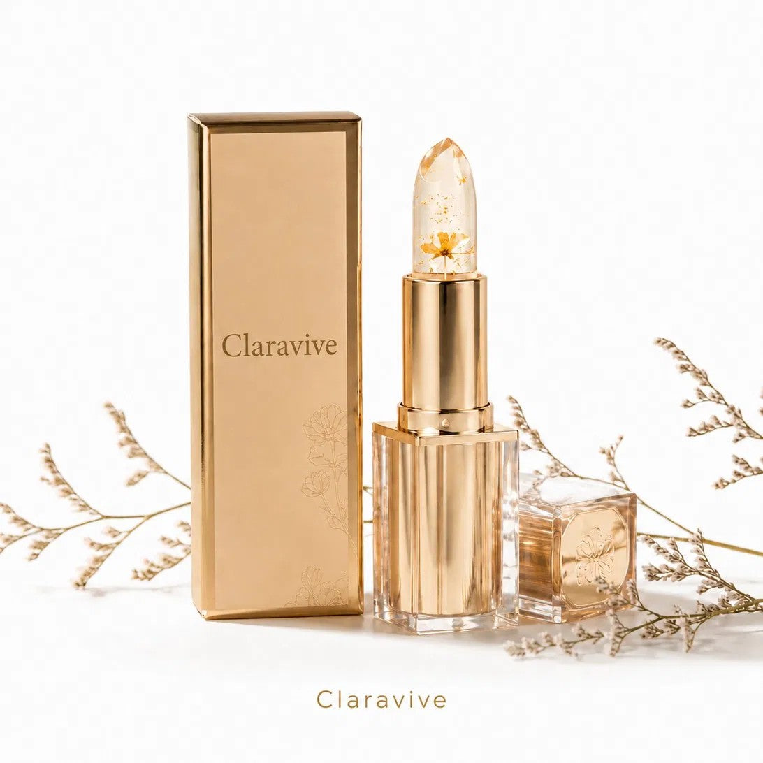 ClaraVive Hyaluron Bloom lipstick with packaging